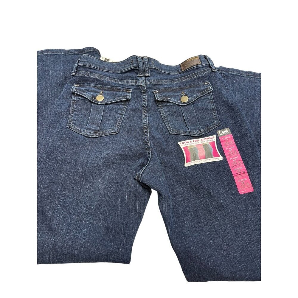 Lee Fitinnovations Instantly Slims You Women Blue Denim Classic Fit Bootcut 10 - Picture 12 of 13